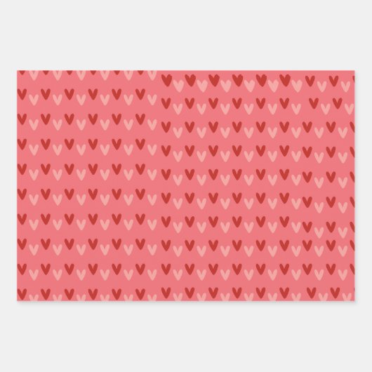 Valentinverpackungspapier Geschenkpapier Set (Vorderseite)