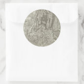 Valenz Runder Aufkleber (Tasche)