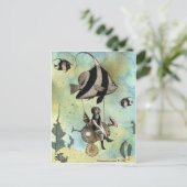 Valenzia und ihr Angelfish Racer Postkarte (Stehend Vorderseite)