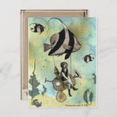 Valenzia und ihr Angelfish Racer Postkarte (Vorne/Hinten)