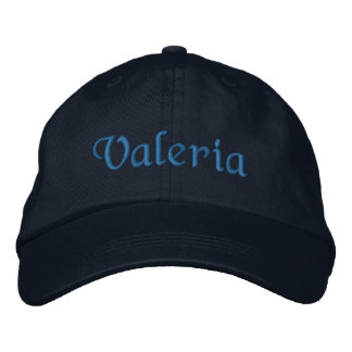 Valeria Personalisiert bestickt Baseball Cap Blue Bestickte Kappe
