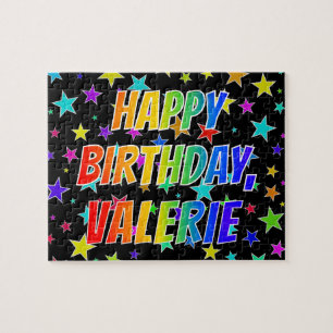 "VALERIE" First Name, Fun "HAPPY BIRTHDAY" Puzzle