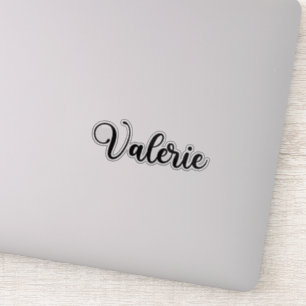Valerie Name - Handgeschriebene Kalligrafie Aufkleber