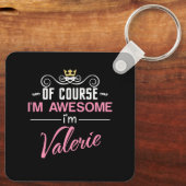 Valerie Natürlich bin ich Phantastisch Schlüsselanhänger (Rückseite)