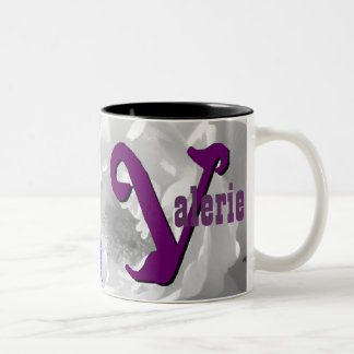 Valerie personalisierte NamensTasse Zweifarbige Tasse