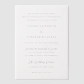 Valerie Traditionelle Hochzeit Pergament Einladungen (Vorderseite)