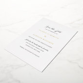 Valerie Traditionelle Hochzeit speichern das Datum Folieneinladung (Gedreht)