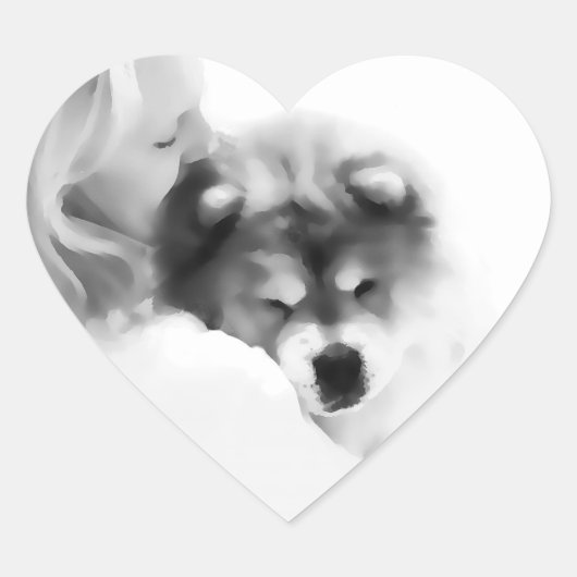 Valerie und Maiya-Aufkleber Herz-Aufkleber (Vorderseite)