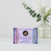 Valeries Feder Wings Visitenkarte (Stehend Vorderseite)