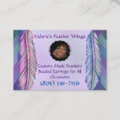 Valeries Feder Wings Visitenkarte (Vorderseite)