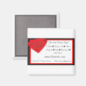 Valerie's Gallery Logo Magnet (Vorderseite/Rückseite)