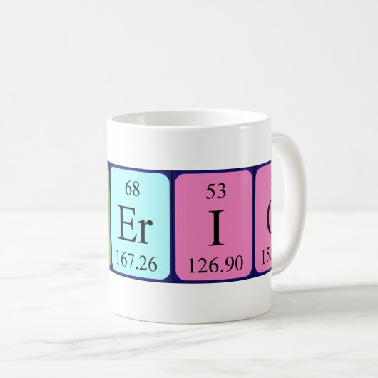 Valerio Periodenname Tasse (VorderseiteRechts)