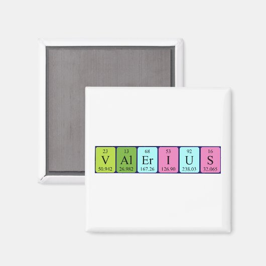 Valerius Periodenmagnet Magnet (Vorderseite/Rückseite)