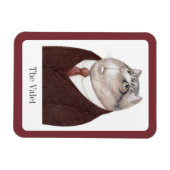 VALET CAT 3x4 Flexible Magnet + Text (Horizontal)