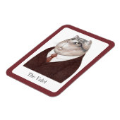 VALET CAT 3x4 Flexible Magnet + Text (Linke Seite)