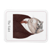 VALET CAT 3x4 Flexible Magnet + Text II (Horizontal)