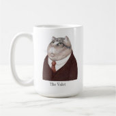 VALET CAT hohe weiße Tasse + Text (Links)