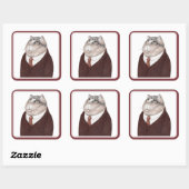 VALET CAT Large Square Stickers (Blatt)