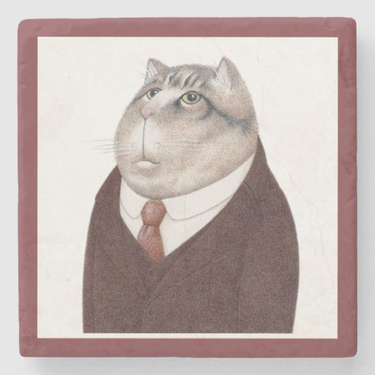VALET CAT Marble Stone Untersetzer (Vorderseite)