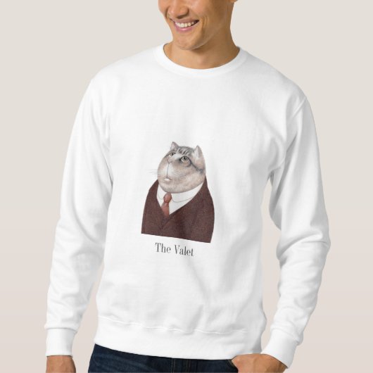 VALET CAT Men's Basic Sweatshirt (Vorderseite)