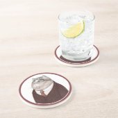 VALET CAT Round Sandstone Untersetzer (Seite)