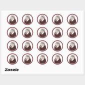 VALET CAT Small Round Stickers (Blatt)
