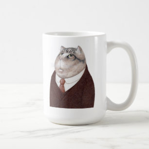 VALET CAT Tal Weiße Tasse