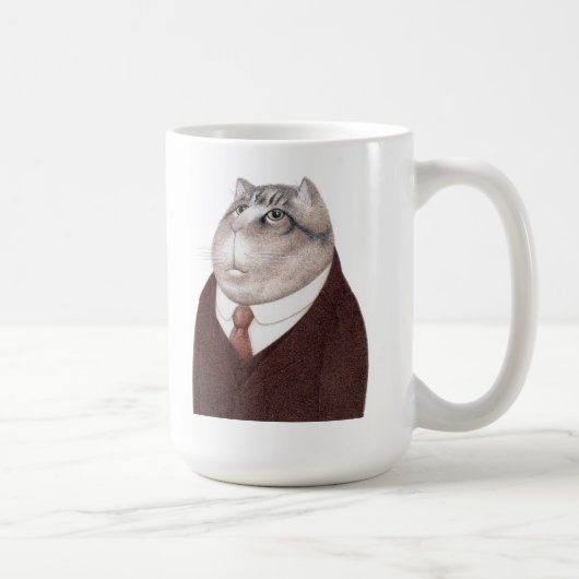 VALET CAT Tal Weiße Tasse (Rechts)