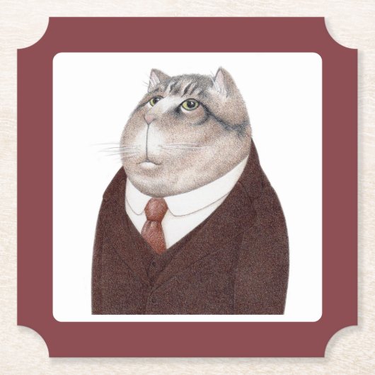 VALET CAT Ticket Paper Untersetzer (Vorderseite)
