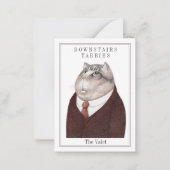 VALET CAT Trading Card Mitteilungskarte (Vorderseite)
