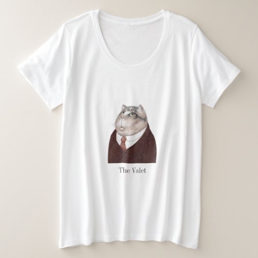 VALET CAT Women's Plus Size T - Shirt (Design vorne)
