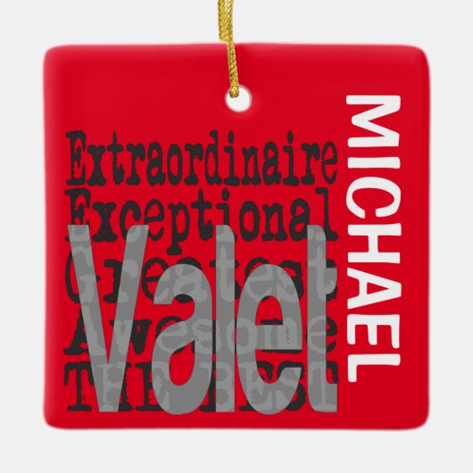 Valet Extraordinaire CUSTOM Keramikornament (Vorderseite)