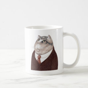 VALET KATZE Weiße Tasse