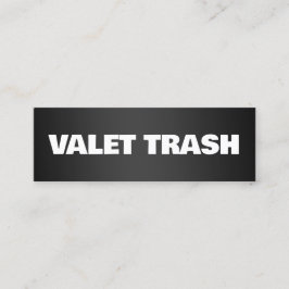 Valet Trash Mini Visitenkarte