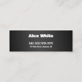 Valet Trash Mini Visitenkarte (Rückseite)