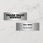 Valet Trash Mini Visitenkarte (Vorne/Hinten)