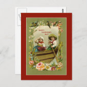 Valetine Boat Ride Postkarte (Vorne/Hinten)