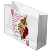 Valetine Gift Bag Große Geschenktüte (Vorderseite Schrägansicht)