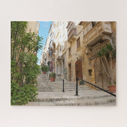Valetta Streetscape Malta Jigsaw Puzzle (Horizontal)
