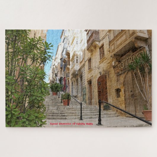 Valetta Streetscape Malta Jigsaw Puzzle (Horizontal)