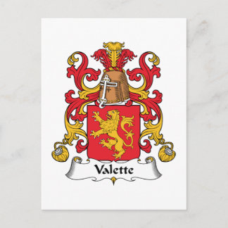 Valette Familienwappen Postkarte