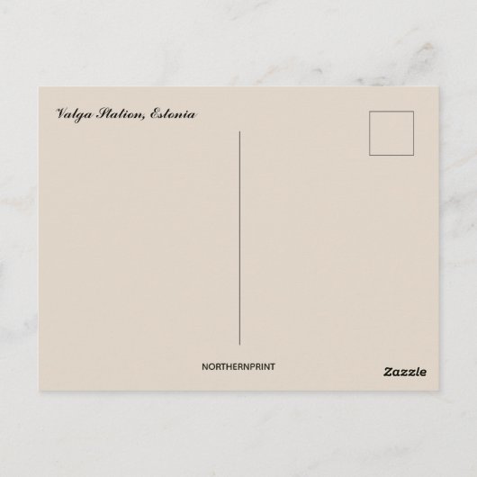 Valga Station Estland Postkarte (Rückseite)