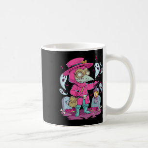 Valgory Vintage Gothic Pestdoktor Gräber Halloween Kaffeetasse