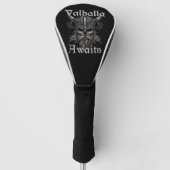 Valhalla Awaits - Skull Golf Headcover (Vorderseite)