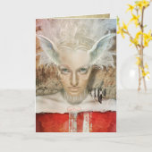 Valhalla Grußkarte Karte (Gelbe Blume)