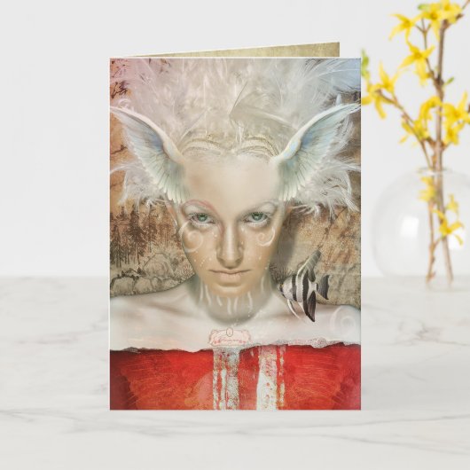 Valhalla Grußkarte Karte (Gelbe Blume)