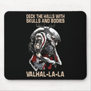 Valhalla-La Deck die Säle mit Schädel und Körper Mousepad