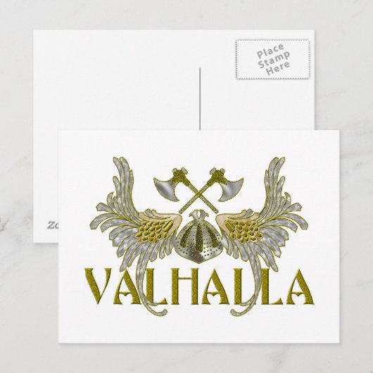 Valhalla Postkarte (Vorne/Hinten)
