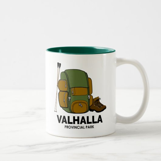 Valhalla Provincial Park Backpack Zweifarbige Tasse (Rechts)
