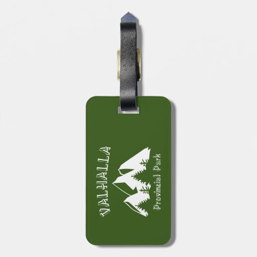 Valhalla Provincial Park Gepäckanhänger (Rückseite vertikal)